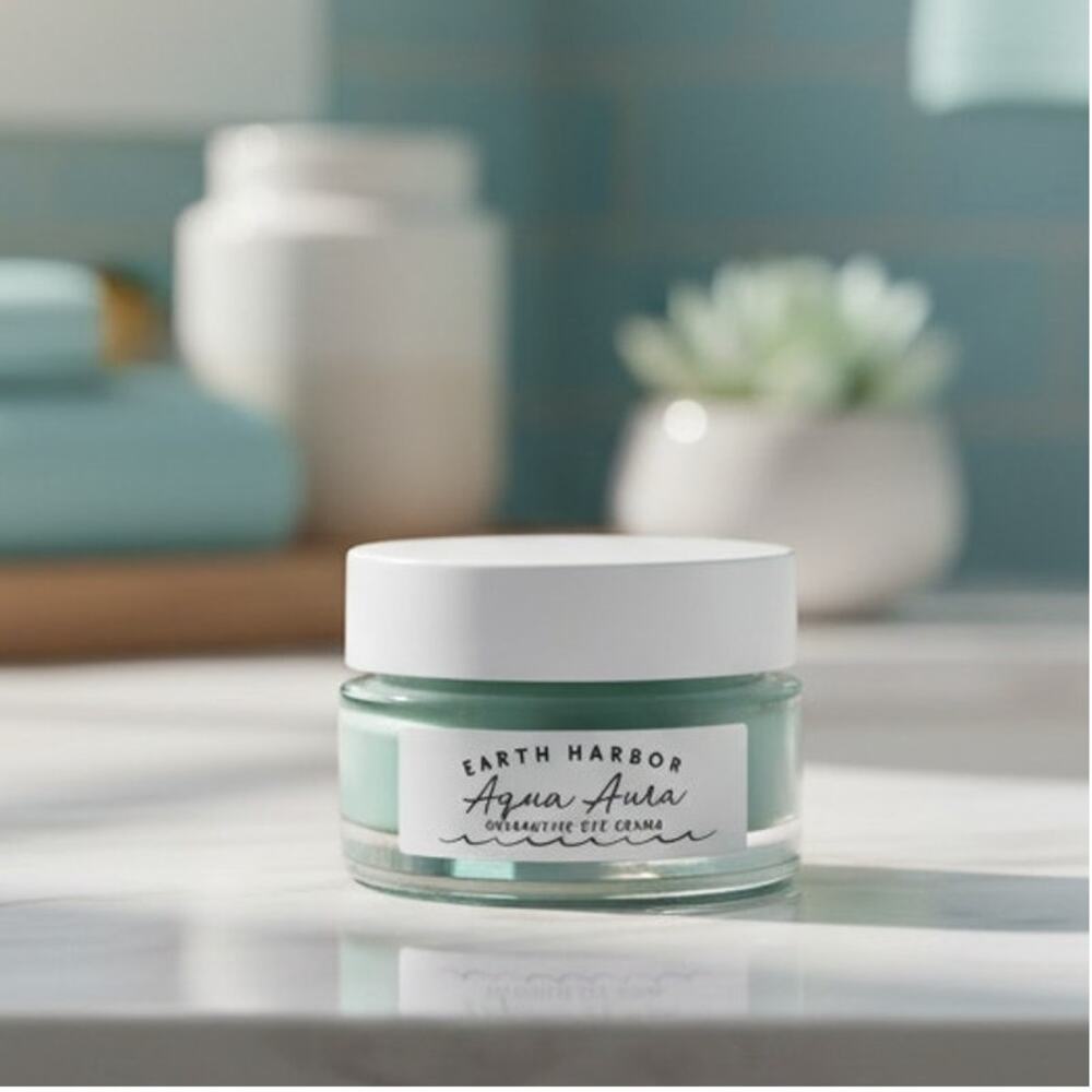 Earth Harbor Aqua Aura Reparative Eye Cream - .5 oz / 15 ml - NIB